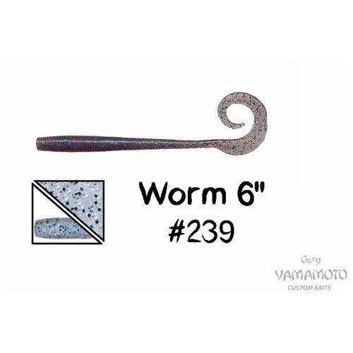 приманка gary yamamoto worm 6 215 0000682377 Приманка GARY YAMAMOTO Worm 6 #239, # 0000680962