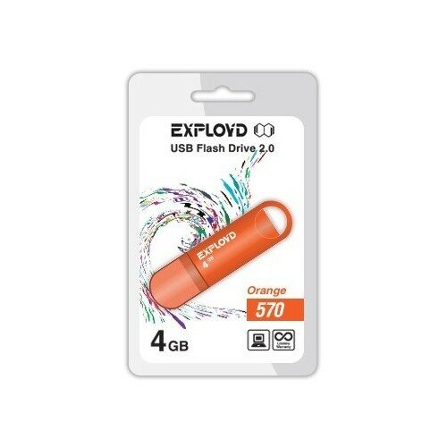 Флешка Exployd 4GB-570-оранжевый 4 Гб Orange