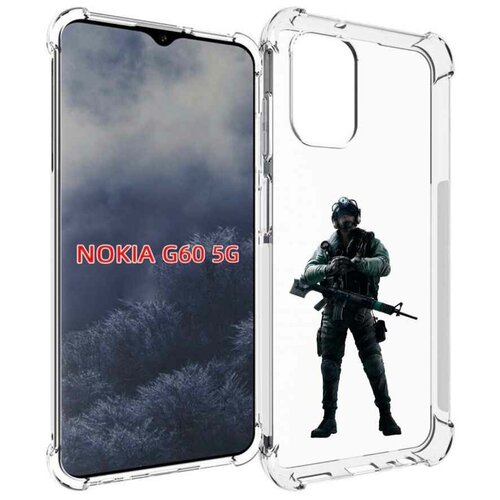 Чехол MyPads Tom-Clancy's-Rainbow-Six-2 для Nokia G60 5G задняя-панель-накладка-бампер чехол mypads tom clancy s rainbow six 2 для nokia g21 задняя панель накладка бампер