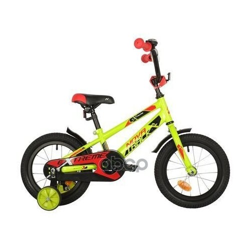 Велосипед 14 Хардтейл Novatrack Extreme 2021 Количество Скоростей 1 Рама Сталь 9 Зеленый NOVATRACK арт 143EXTREME GN21 850700₽