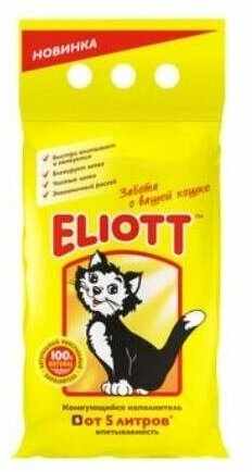 Наполнитель комкующийся Eliott Clumping 5л