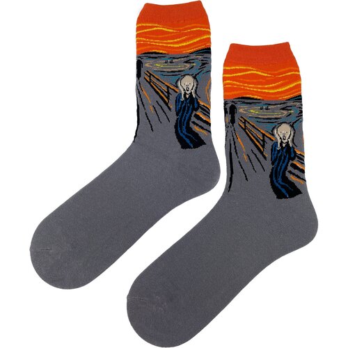 фото Носки размер 37;38;39;40;41;42;43, оранжевый, серый country socks