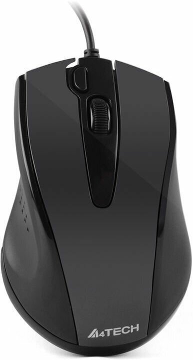 Мышь A4 V-Track Padless N-500FS черный оптическая (1000dpi) silent USB - фото №1