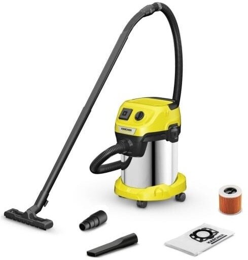 Строительный пылесос Karcher WD 3 P S V-17/4/20, желтый [1.628-190.0]