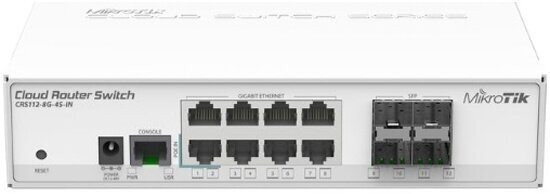 Коммутатор Mikrotik CRS112-8G-4S-IN