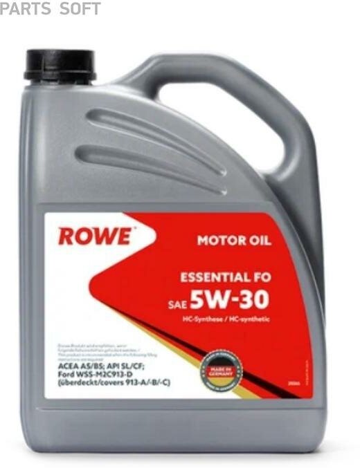 Масло моторное ROWE ESSENTIAL 5w-30 FO 4л ROWE / арт. 203664532A - (1 шт)