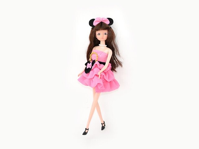 Миловидная кукла модница в стильном наряде с аксессуарами, 30 см