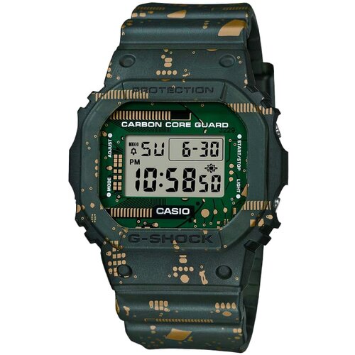 фото Наручные часы casio японские наручные часы casio g-shock dwe-5600cc-3e, зеленый