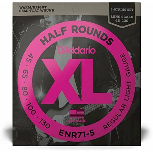 D'ADDARIO / США D'ADDARIO ENR71 5 - Струны для 5 струнной бас-гитары серьги lisa smith half round earrings 1 шт