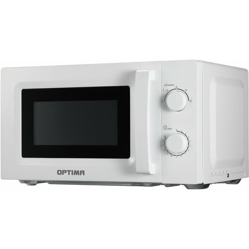Микроволновая печь OPTIMA MO-2023W 20л 700Вт механич ПУ ручка доткр дверцы 5 ур мощн белая 610000₽