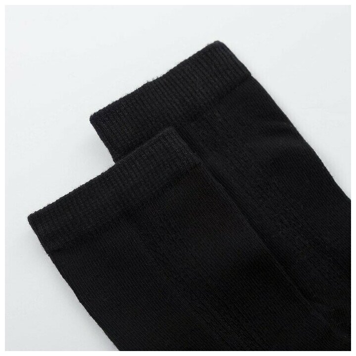 Набор детских носков 2 пары MINAKU Бамбук, цвет черный, размер 26-31 (16-20 см) - фотография № 4