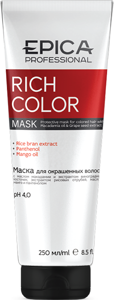 EPICA Professional Маска для окрашенных волос Rich Color 250 мл