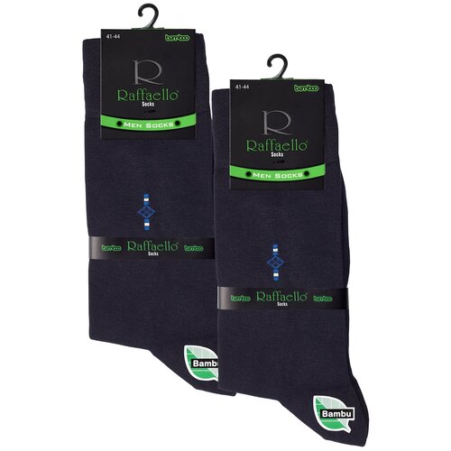 Носки Raffaello Socks, 2 пары, размер 41-44, синий носки raffaello socks 2 пары размер 41 44 белый