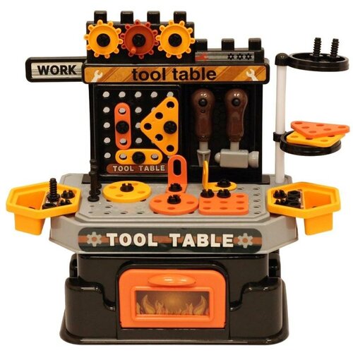 Набор игрушечных инструментов SHARKTOYS стол-верстак 35х30 см, 57 предметов (1730000014)