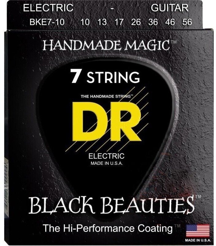 DR BKE7-10 BLACK BEAUTIES Струны для 7-струнной электрогитары