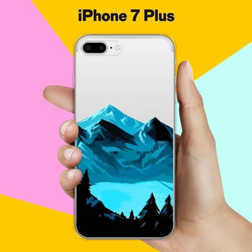 Силиконовый чехол Горы и озеро на Apple iPhone 7 Plus силиконовый чехол горы на apple iphone 8 plus