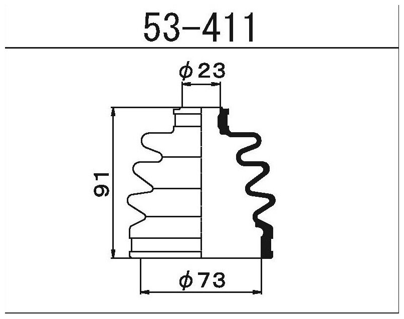 MARUICHI 53411 1шт Пыльник Шруса 156 Maruichi 53411