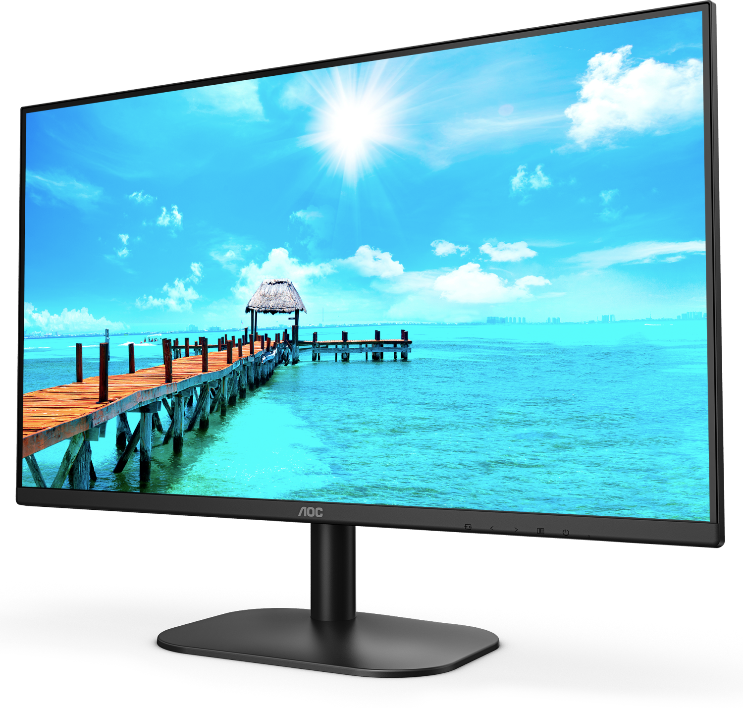 23.8'' AOC 24B2XH 16:9 1920х1080(FHD) IPS, nonGLARE, 250cd/m2, H178°/V178°, 1000:1, 20M:1, 16.7M, 7ms, VGA, HDMI, Tilt, 3Y, Black - фотография № 5