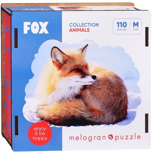 фото Пазлы 110 "лиса на снегу" collection animals. melagrano*puzzle