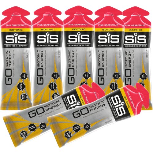 Гель питьевой SCIENCE IN SPORT (SiS) GO Isotonic Energy Gels 7 x 60 мл, Розовый грейпфрут