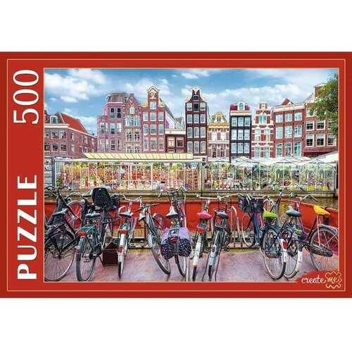 Пазл Рыжий Кот 500 деталей: Цветочный рынок в Амстердаме