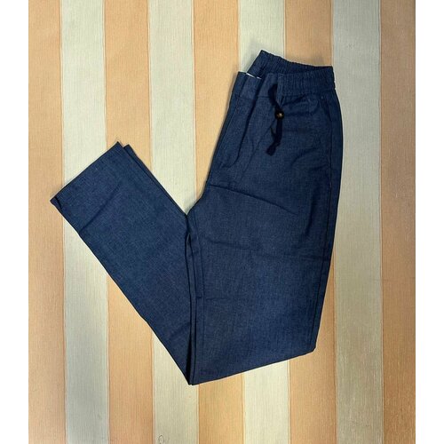 фото Брюки , размер 31, синий нет бренда