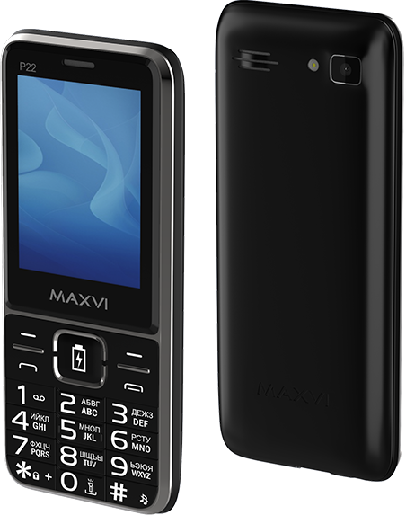 Телефон MAXVI P22, 2 SIM, black