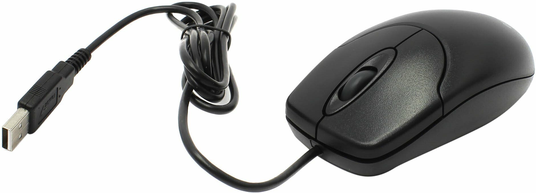 Мышь Genius NetScroll 120 V2, USB (чёрная, оптическая 1000dpi)