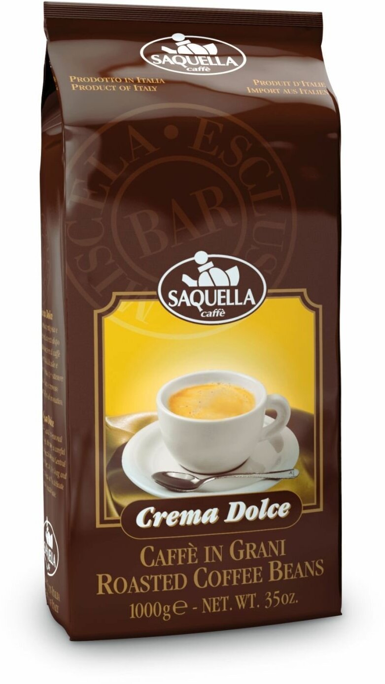 Кофе в зернах Saquella Crema Dolce 1 кг