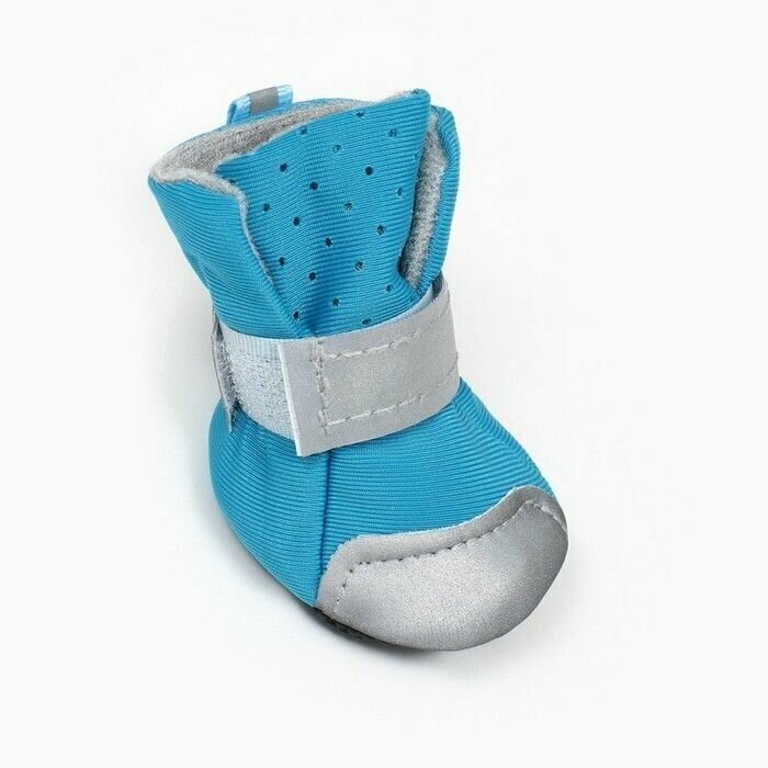 Ботинки для собак"Комфорт" дышашие, размер 4 (5, 5 х 4, 6 см), синие 9380900 . - фотография № 2