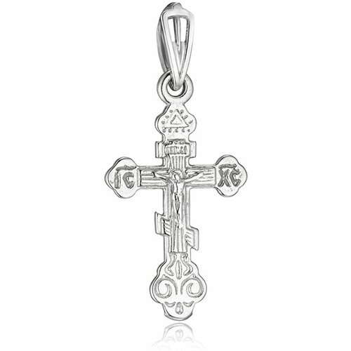 крест серебряный арт 2035668 9 Крестик Ювелир Карат, серебро, 925 проба, родирование
