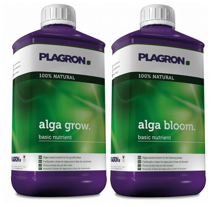 Комплект удобрений Plagron (Alga Grow + Alga Bloom) 2x1л - фотография № 3
