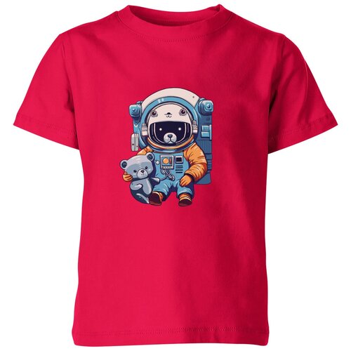 Футболка Us Basic, размер 4, розовый детская футболка медвежонок астронавт 104 синий