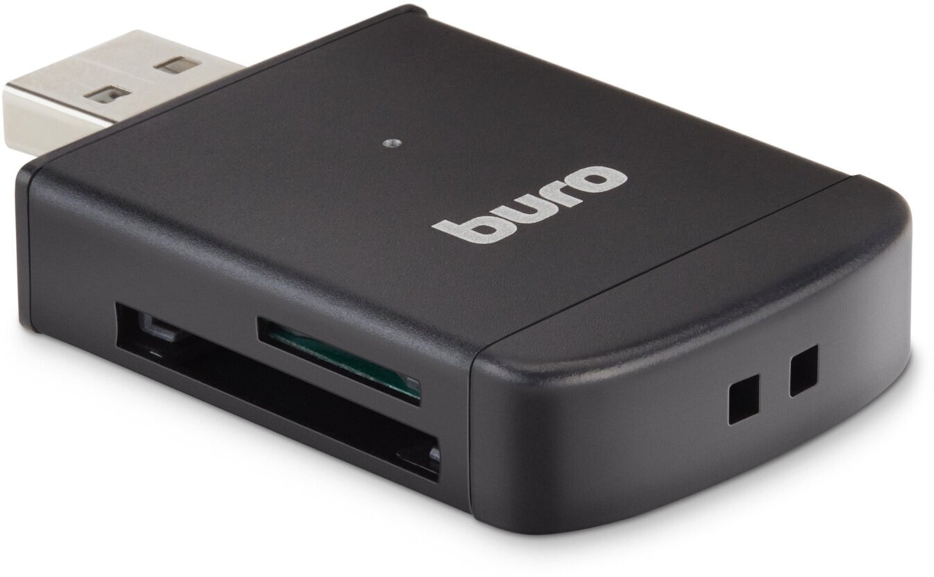 Устройство чтения карт памяти USB20 Buro BU-CR-3103 черный