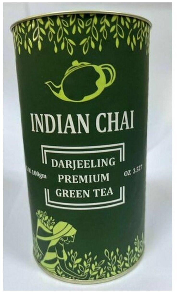 Чай зеленый Дарджилинг Премиум (green tea darjeeling premium) Bharat Bazaar | Бхарат Базар 100г - фотография № 1