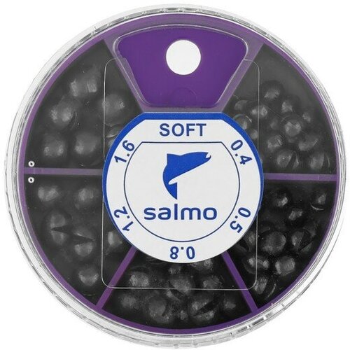 Salmo Грузила Salmo дробь soft, набор №2, 5 секций, 0.4-1.6 г, 60 г