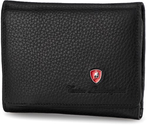 Кошелек Tonino Lamborghini TL10.554-01, фактура зернистая, черный