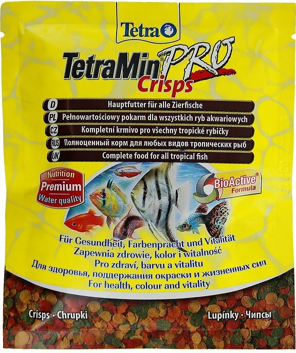 TetraPro Energy Crisps Корм-чипсы для всех видов рыб для дополнительной энергии 12гр