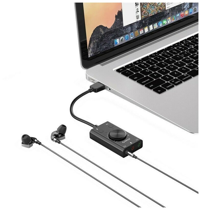 Звуковая карта USB 2.0 Orico - фото №3