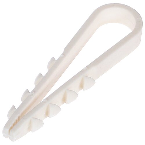 Дюбель-хомут Oxion D5-10 мм для круглого кабеля цвет белый 100 шт 387₽