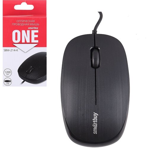 Манипулятор мышь Smartbuy ONE 214-K черная SBM-214-K 100 - 1 шт 40000₽