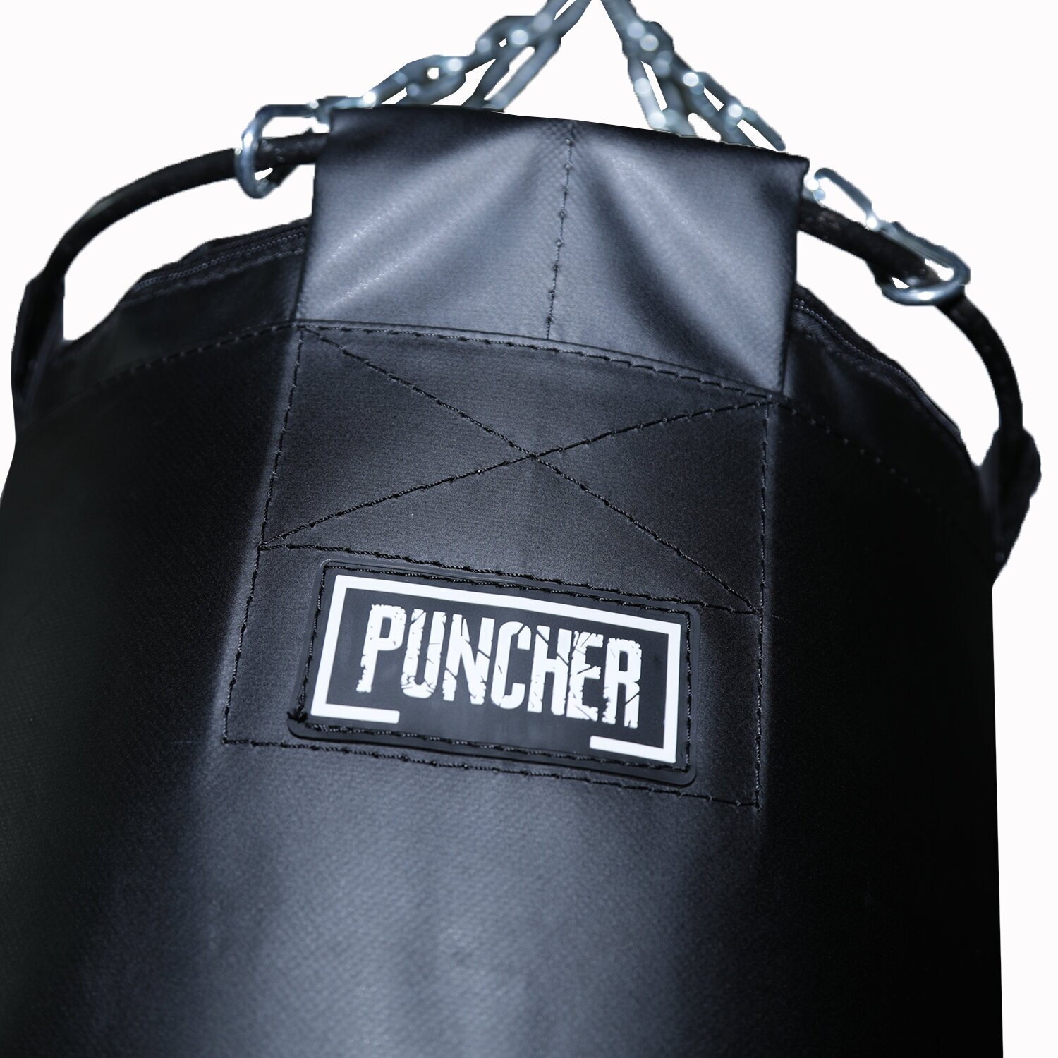 Мешок боксёрский цилиндрический 120х30 см (тент) + подвесное - Puncher