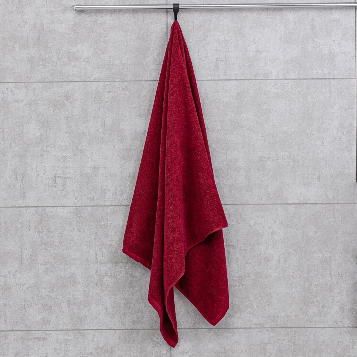 Махровое полотенце Sandal "люкс" 70*140 см, цвет - бордовый