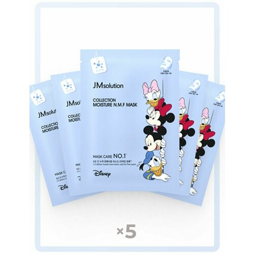 JMSolution Увлажняющая маска с аквасилом и пептидами COLLECTION MOISTURE NMF MASK, 30мл*5шт