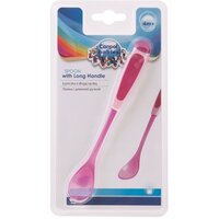 Ложка Canpol Babies с длинной ручкой, 4+, цвет: розовый