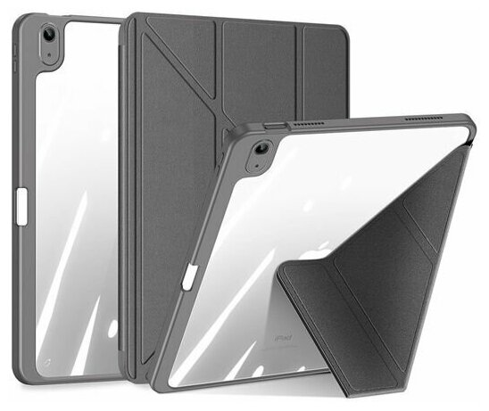 Чехол книжка Dux Ducis для iPad 10 Generation 10.9" (2022) Magi series серый