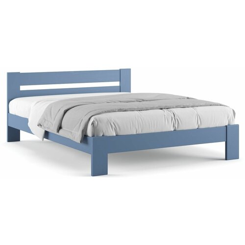 Синяя двуспальная кровать Дрёма Натура 
