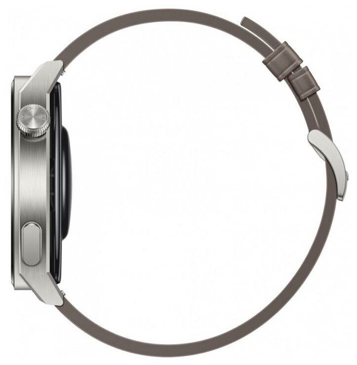 Умные часы HUAWEI Watch GT 3 Pro, светло-серый титановый корпус c ремешком из фторэластомера - фото №1
