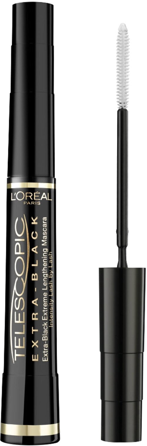 Ультра черная удлиняющая тушь для ресниц LOreal Telescopic Extra Black Mascara 8 мл .