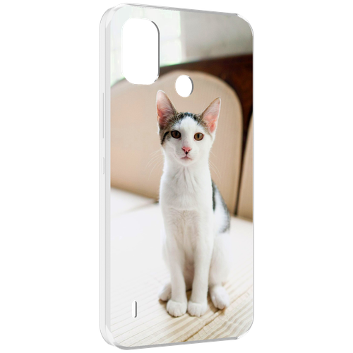 Чехол MyPads порода кошка эгейская для Itel A48 задняя-панель-накладка-бампер